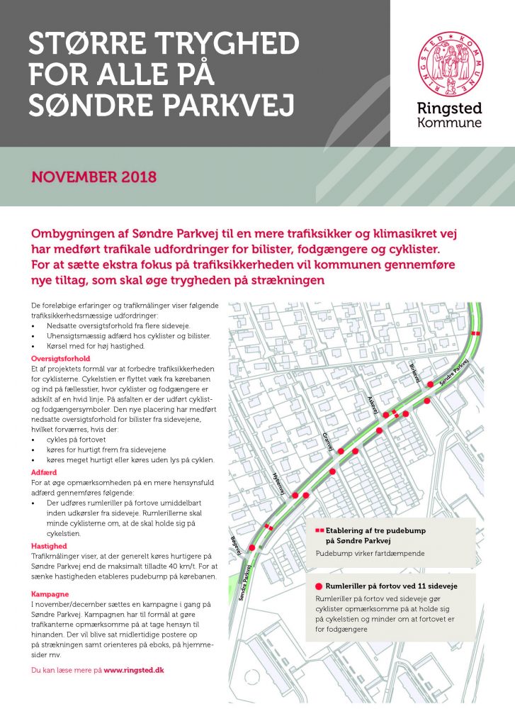 Info folder Søndre Parkvej om trafik
